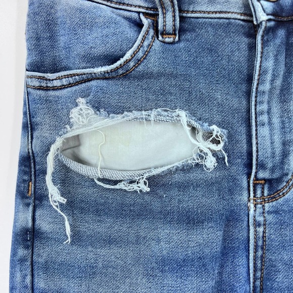 American Eagle Outfitters Distressed High Rise Jegging Denim Jeans Stretch 00 - Picture 10 of 11